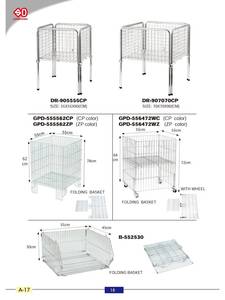 Cesta plegable con rueda, DR-905555CP, Taiwán - Product Image 2