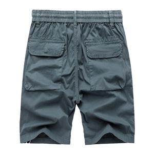 Pantalones Cortos Cargo de Lona a Cuadros de Verano con Cintura Elástica y Seis Bolsillos para Hombre, Ropa Casual Urbana, Moda Hip Hop, Joggers al por Mayor - Product Image 2