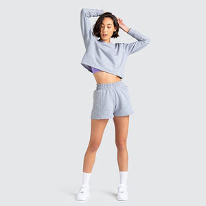 Ensemble chemise et Short élastique pour femmes, costume court en deux pièces pour filles, vêtements de Yoga, 2020 - Product Image 3
