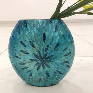 HOT 2021 Luxury and Modern blue flower vase <b>pot</b> with wholesale price - Product Image 1