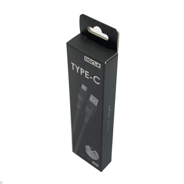 Recycle Custom Logo USB Charge Data Digital Cable Packaging Boxes Display for Phone Cable Charger