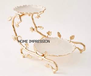 ชามเสิร์ฟโลหะเคลือบขอบโค้งดีไซน์เนอร์สินค้าใหม่สำหรับเครื่องครัวขายดี - Product Image 3