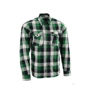 เสื้อเชิ้ตแขนยาวผ้าสักหลาดสีพื้นสำหรับผู้ชายผ้าสักหลาดผ้าฝ้าย2กระเป๋าทรงสลิมฟิตสำหรับฤดูใบไม้ผลิฤดูใบไม้ร่วง - Product Image 2