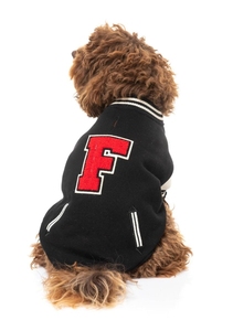 The Letterman Black Variety Jacket Ropa cómoda para mascotas de aventura para perros Material reciclado - Product Image 5