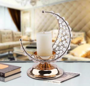 Bougeoir classique pour maison, hôtel, Restaurant, photophore, décor, couleur dorée, design moderne, bougies en métal, bocaux - Product Image 3