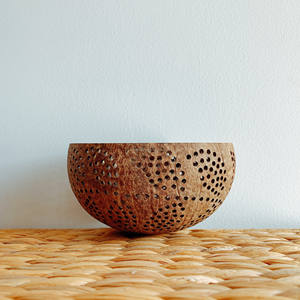 Bougeoir écologique naturel vide en coquille de noix de coco, support pour bougies, 1 pièce, nouveau design - Product Image 4