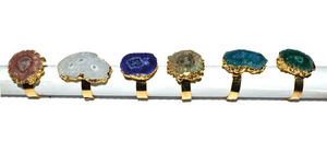 Natural Semiprecious Gemstone Solar <b>Quartz</b> <b>Ring</b> - Product Image 2