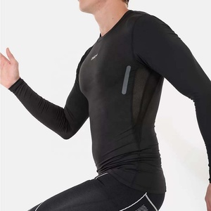 PIHA SPORTS Men's Women Fitness Gym Shirts 2022 Spandex/Polyester Solid Anti-Bacterial Quick Dry Thermal <b>Compression</b> Base Layer - Product Image 3