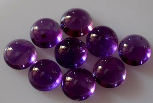 Cabujón de piedras preciosas sueltas de amatista natural de buena calidad al por mayor, forma redonda Lisa para hacer joyas de alto valor por quilate - Product Image 3