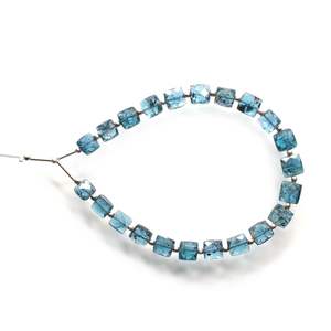 ลูกปัดทรงสี่เหลี่ยมไคยาไนต์มอสจากธรรมชาติทำมือสินค้าพรีเมี่ยม - Product Image 4