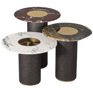 โต๊ะกาแฟไม้และโลหะดีไซน์ล่าสุดเหมาะสำหรับห้องนั่งเล่นสุดหรู - Product Image 4