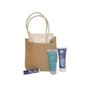 Sac cosmétique en jute personnalisé de haute qualité avec fermeture à glissière Meilleur prix Vente en gros Dot Pattern Fashion Style Qualité Quantité - Product Image 1