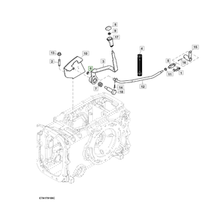 Rondelle en acier inoxydable R281163 Tradella International pour John pour tracteur Quincaillerie de remplacement OEM pour ferme à usage intensif - Product Image 2