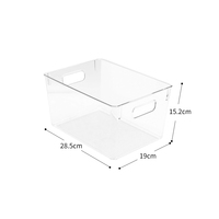 Casiers de rangement pour réfrigérateur, armoire/tiroir, conteneurs de cuisine empilables, avec poignées, sans BPA, transparent
