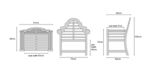 Chaise de salle à manger de jardin moderne en bois massif de luxe avec accoudoirs, mobilier d'extérieur non pliable pour cuisine et parc, Entreprise GC010 - Product Image 2