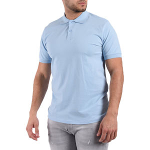 100% algodón personalizado hombres algodón bajo MOQ impresión y logotipo bordado para Polos - Product Image 1