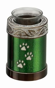 METAL KEEPSAKE <b>CANDLE</b> URN DESIGNER <b>CANDLE</b> ASHES ENGRAVED TIE LIGHT American Style Metal <b>Memorial</b> <b>Candle</b> Urn - Product Image 3