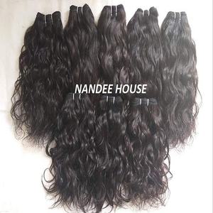 Extensions de cheveux humains indiens naturels noirs bouclés 14 pouces vente en gros Extension de cheveux Bindian vierge Remy indien, cheveux Remy indiens vierges - Product Image 6