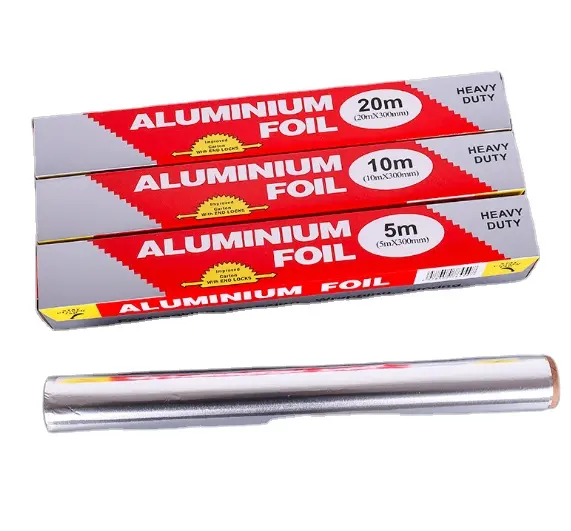 aluminum foil food packaging box foil paper rolls 300 meters aluminium foil coil