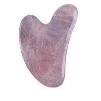 Outil de massage gua sha, en améthyste naturel, pour massage, grattoir