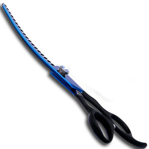 Tijeras profesionales curvadas de acero inoxidable para mascotas, tijeras de aseo para perros, de alta calidad - Product Image 2