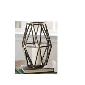 Decoearive Lanterns for metal Candle Holders for Home Holiday Wedding Party Table Centerpieces for paty ware
