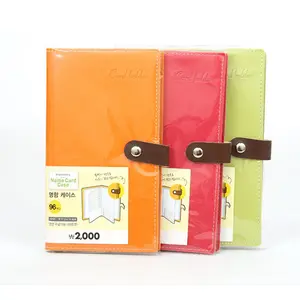 Portefeuille en cuir PVC, Design coréen, porte-cartes de crédit, nom d'affaires, mode 2020