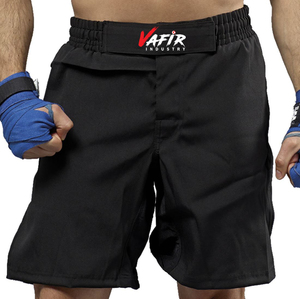Pantalones cortos profesionales MMA cómodos pantalones cortos de Material de sublimación elástica de 4 vías para concursos hechos desgaste de artes marciales de Pakistán - Product Image 4