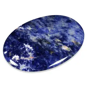 crystals sodalite palm stone / healing crystal stone/sodali worry tone:reiki healing stone:gemstone palm stone:crystal:agate