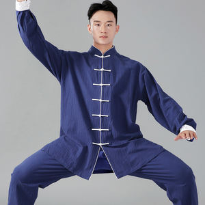 Uniforme de kung-fu de alta calidad para hombres, uniforme de Wing Chun, OEM, tradicional, shaolin, kung-fu, tai chi, venta al por mayor - Product Image 2