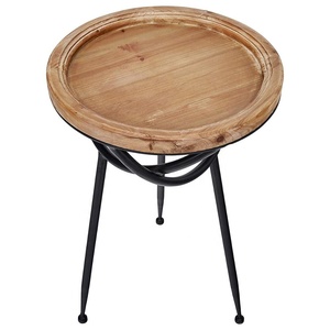 Wood and Metal <b>Side</b> End <b>Table</b> <b>Sofa</b> <b>Side</b> <b>Table</b> Stool Modern High Quality <b>Table</b> Bulk Quantity - Product Image 1