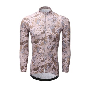Maillot de vélo pour hommes, ensemble personnalisé à manches longues, grande taille, avec fermeture éclair - Product Image 1