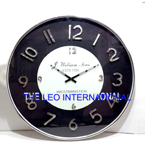 Simple Design Home Decorative <b>Silent</b> Round Stainless Steel Frame Modern Nordic <b>Wall</b> <b>Clocks</b> Circular Pattern - Product Image 3