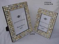 Cadre photo en nacre naturelle fait main, disponible dans toutes les tailles de photos, décoration d'intérieur