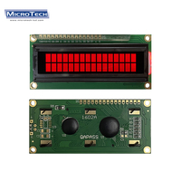 Usine lcd 1602 matrice de points COB bleu/noir/rouge/vert écran i2c 16X2 caractère numérique FSTN/FTN monochrome MPU tft lcd module