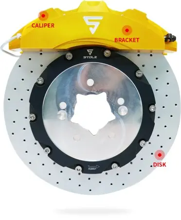 STOLZ Forged and Casting aluminum 4/6/8 pod caliper disc brake