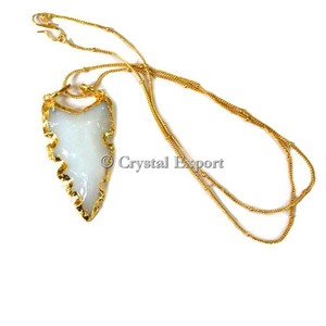 Collier de pointes de flèches avec plaqué argent - Product Image 2