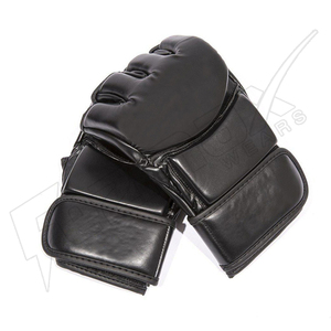 Gants poinçons de combat pour femme, fait sur mesure, de couleur noir et rouge, pour l'entraînement, MMA - Product Image 3