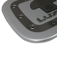Bouchon de réservoir de carburant Luxgen en acier inoxydable OEM, surface lisse, design moderne et luxueux, forme rectangulaire, haute qualité, fabriqué à Taïwan, 4 N pour