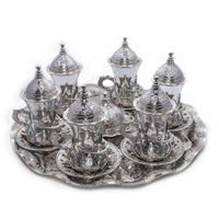 Juego de 6 tazas de café turcas al por mayor, juego de té árabe griego otomano Anatolia, tazas de café Espresso de cobre, juegos de regalo islámico, Amazon FBA