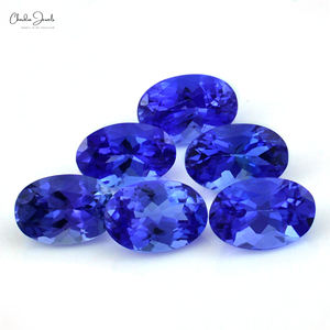 Tanzanite ovale 4x3mm à vendre grossiste de pierres précieuses naturelles en vrac 0.19Cts Tanzanite pierre précieuse de haute qualité pour la fabrication de bijoux - Product Image 2