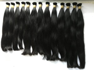 Extensiones de cabello Remy de la mejor calidad, cutícula recta natural alineada, de Vietnam - Product Image 4
