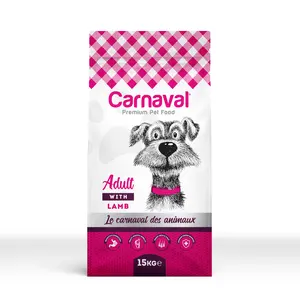 Carnaval Pet Food Premium Adult Dog Food Lamb and Rice 15 Kg Whosale Pet Dry Food Turkey Manufacturer