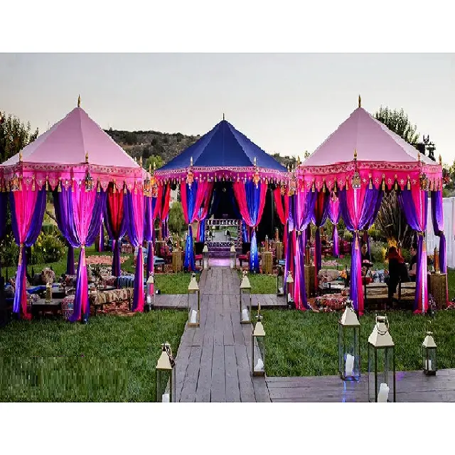 Outdoor Hochzeit Event Baldachin Mandap Marok kanis chen Baldachin Stil Drapierte Hochzeit Mandap Indische Hochzeit Festzelt Baldachin Mandap