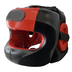 Proteção de cabeça de boxe para treinamento, venda direta da fábrica, proteção personalizada de capacete de boxe, logotipo personalizado