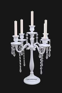 Nuevo patrón de diseñador, la mejor calidad, Metal plateado, 5 brazos, centro de mesa de lujo, candelabros para fiestas y decoración de bodas - Product Image 5