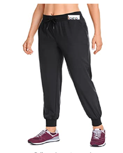 Femmes Léger de Joggeurs de Sport Cordon Entraînement de Course Pantalon Taille Élastique avec Poches 88% Polyester, 12% Élasthanne - Product Image 1