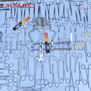 LIKAMED Juego de instrumentos de laparotomía 175 piezas embaladas en una caja de acero inoxidable Caja de cirugía reutilizable de calidad alemana - Product Image 2