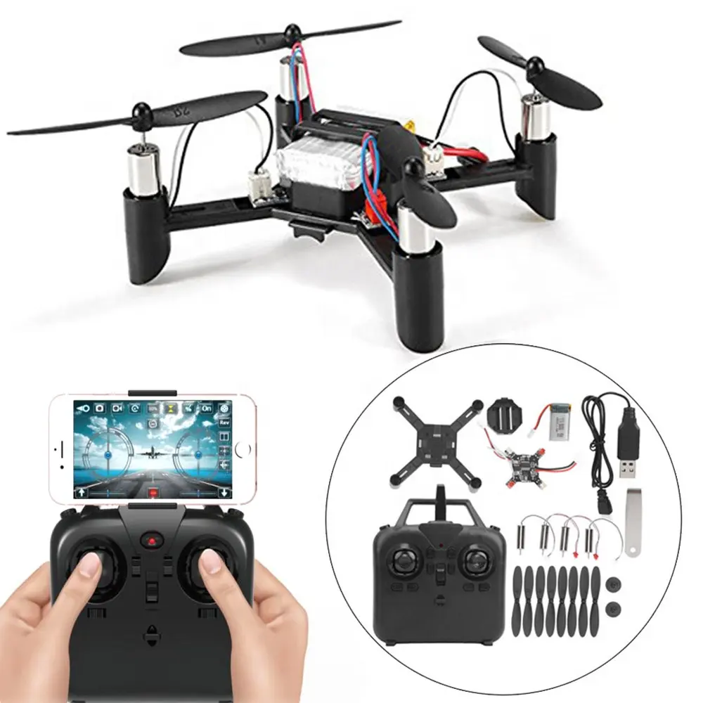 2.4GHz Educational Mini Drone Toys Assembly Parts Radio-Controlled DIY FPV RC Drone Kit With WIFI Camera