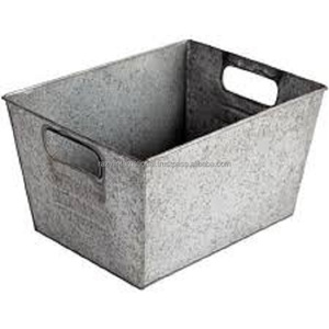 Galvanised Rope-Covered <b>Storage</b> Basket XXL Size Metal Iron <b>PC</b> Folding Sustainable Boxed Beverages Colorful Iron Rope Design - Product Image 4